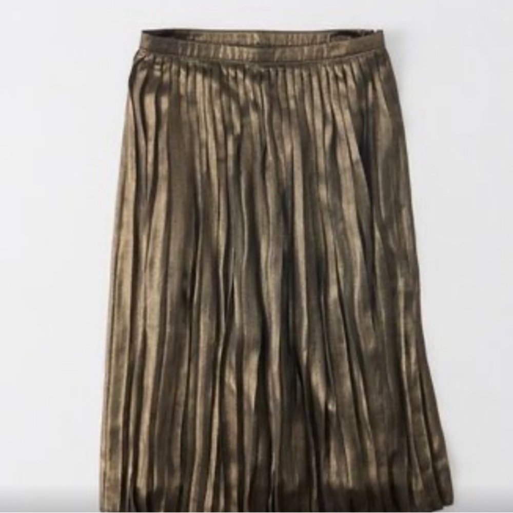 Abercrombie Metallic Midi Skirt
